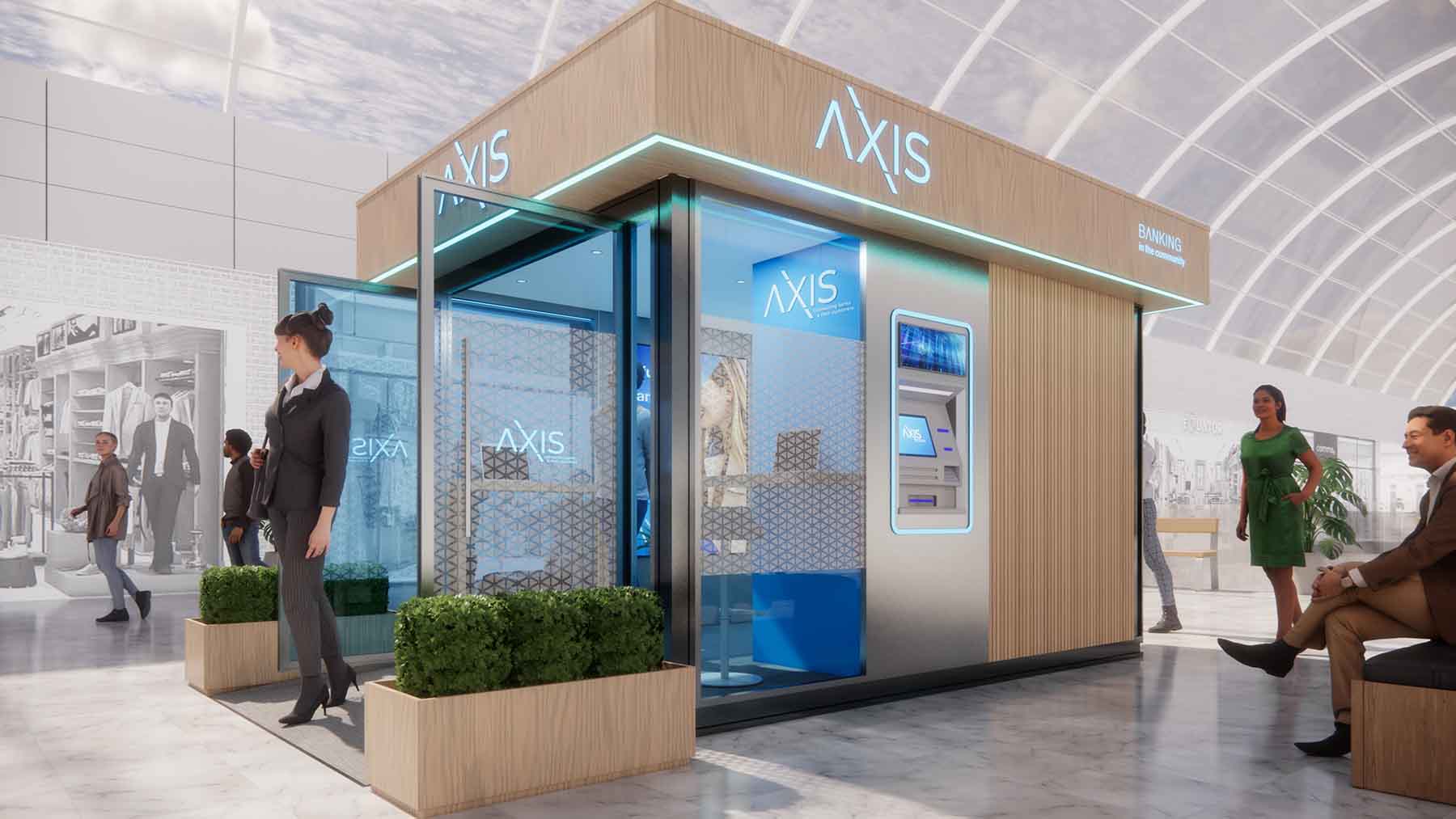 Image shows AXIS booth